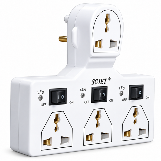Universal Socket 3 Switch Multi Plug Extension Board(Traveler Multi Plug Extension)