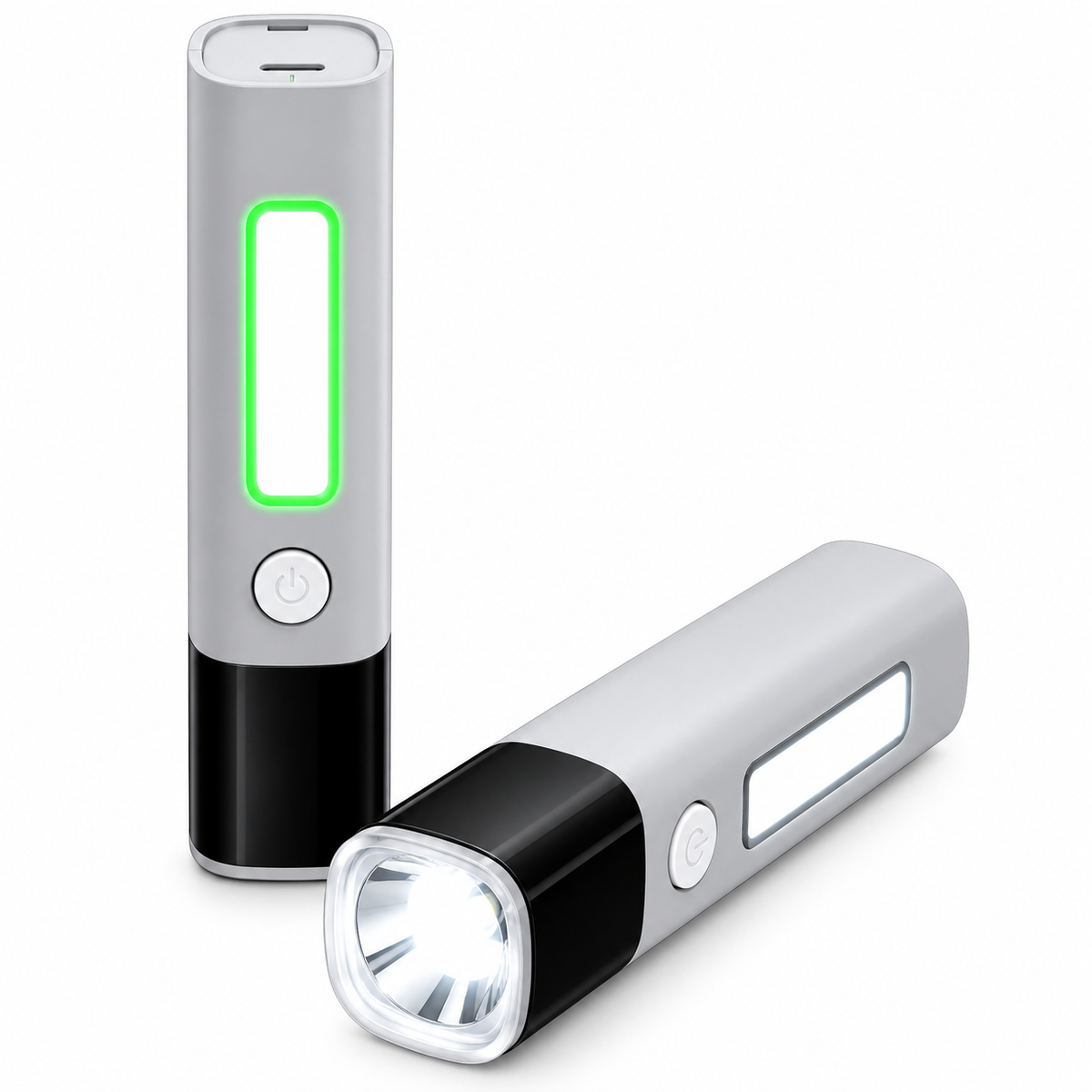 High LED Flashlight | Rechargeable Zoom Torch | 9 SMD Side Light | USB Type-C Fast Charging | Long Range Beam | Emergency Outdoor Light